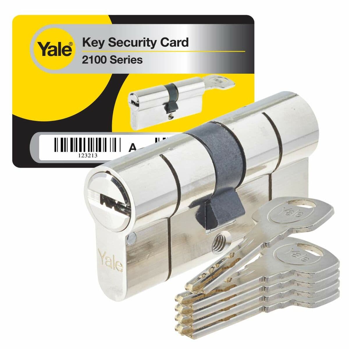Cilindro de seguridad Yale YC2100 DB 35X35 NI 35 x 35 mm Latón - Image 2