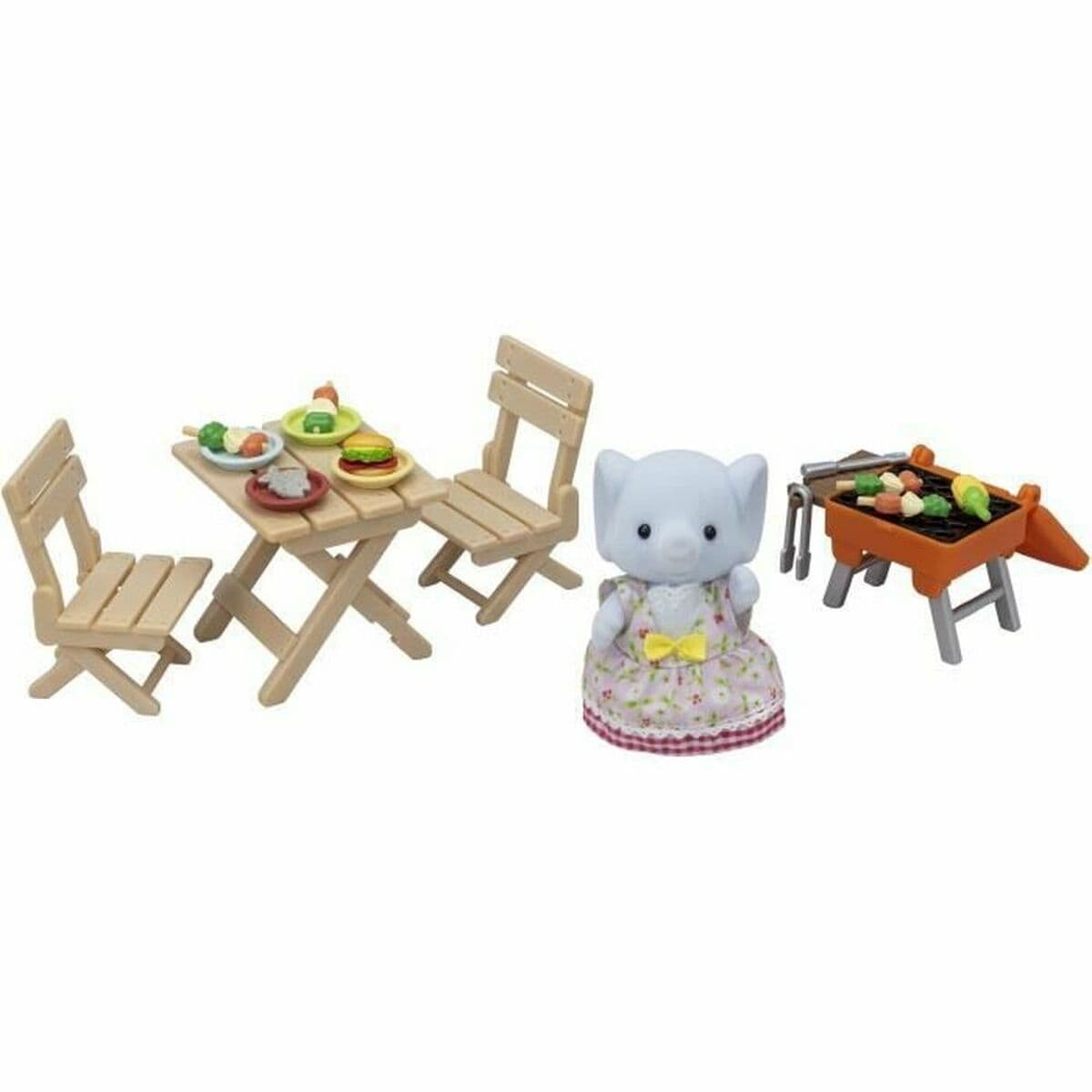 Tillbehör till dockhus Sylvanian Families The Elephant Girl and Her Picnic Set