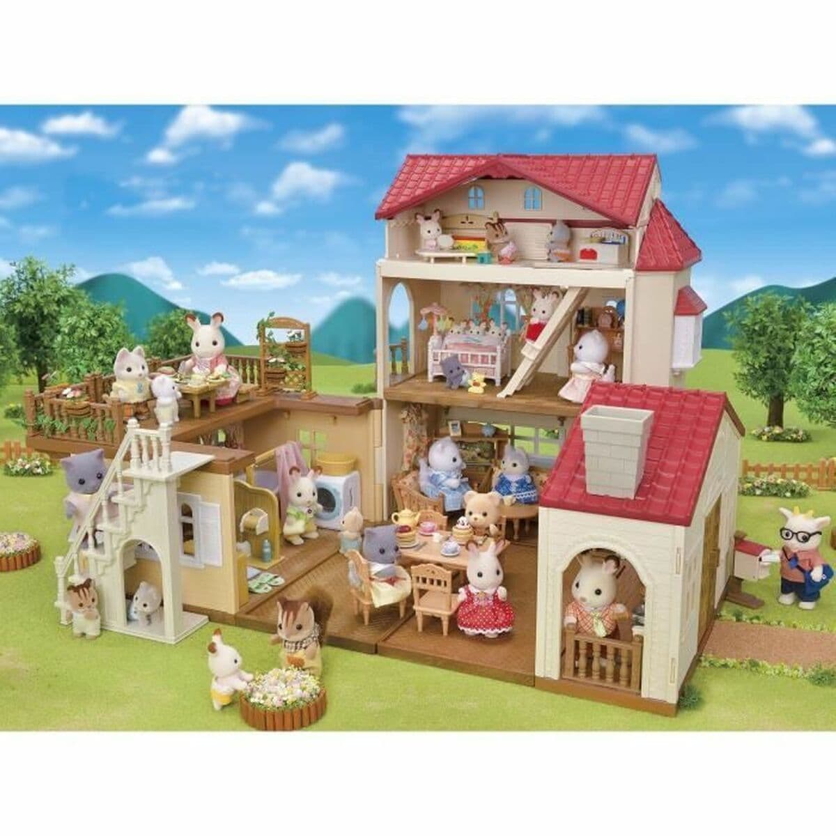 Playset Sylvanian Families Red Roof Country Home Minihaus Hase - Image 5