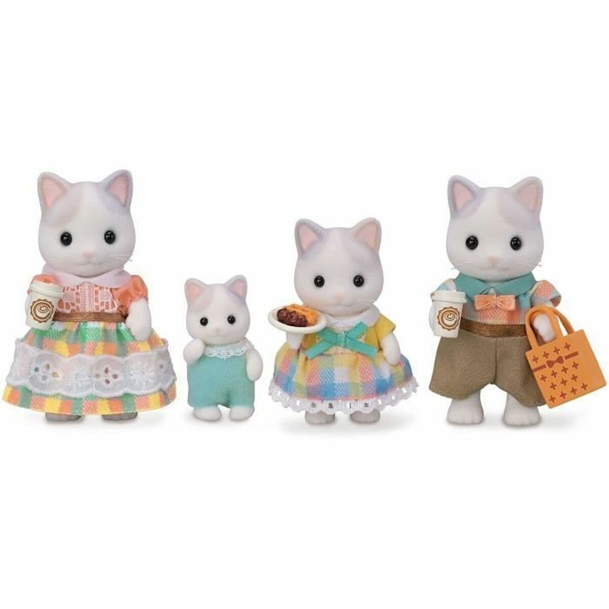 Accesorios para casa de Muñecas Sylvanian Families 5738 Latte Cat Family - Image 3
