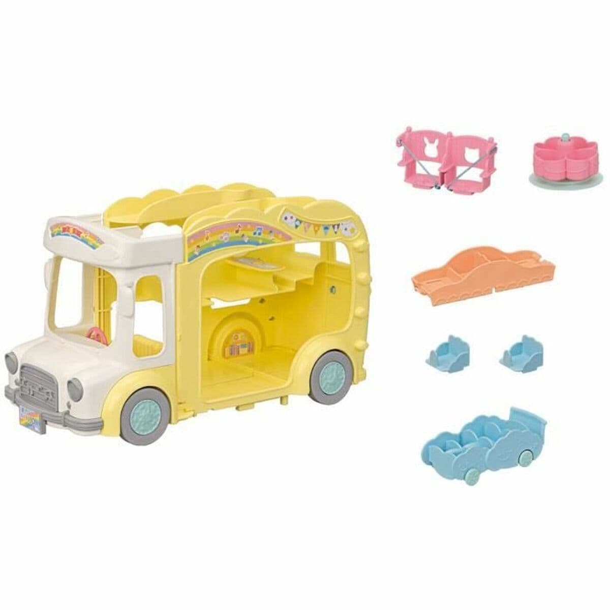 Tilbehør til Dukkehus Sylvanian Families 5744 Rainbow Fun Nursery Bus - Image 4