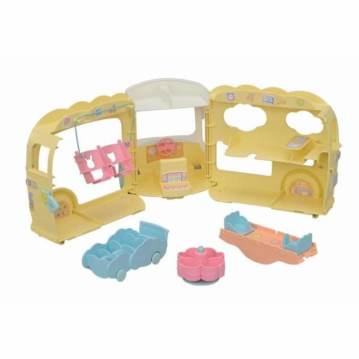 Tilbehør til Dukkehus Sylvanian Families 5744 Rainbow Fun Nursery Bus - Image 5