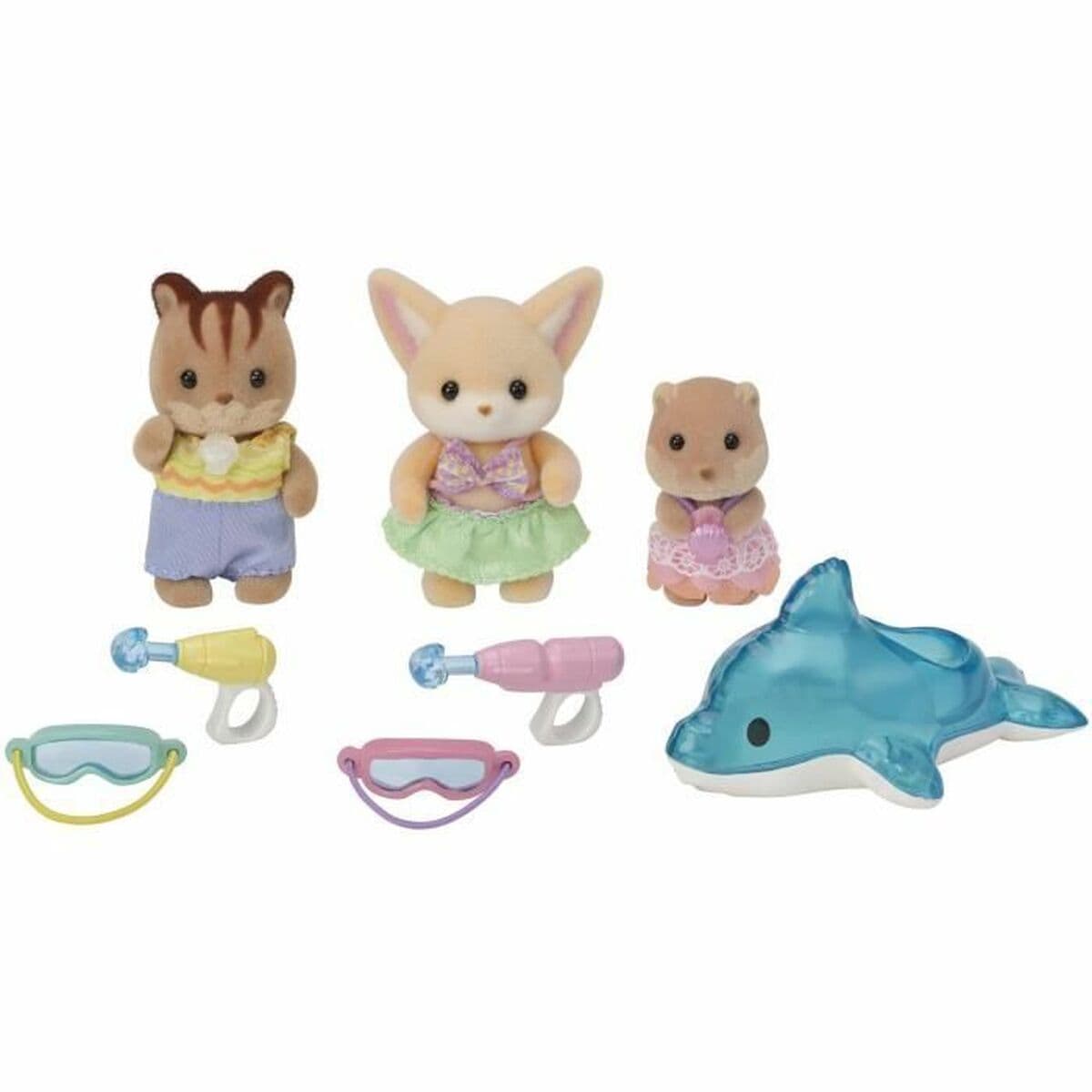 Accesorios para casa de Muñecas Sylvanian Families 5749 Nursery Friends Pool Fun trio - Image 4