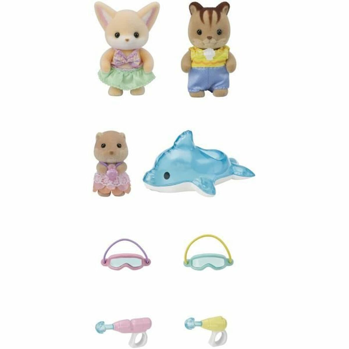 Accesorios para casa de Muñecas Sylvanian Families 5749 Nursery Friends Pool Fun trio - Image 5