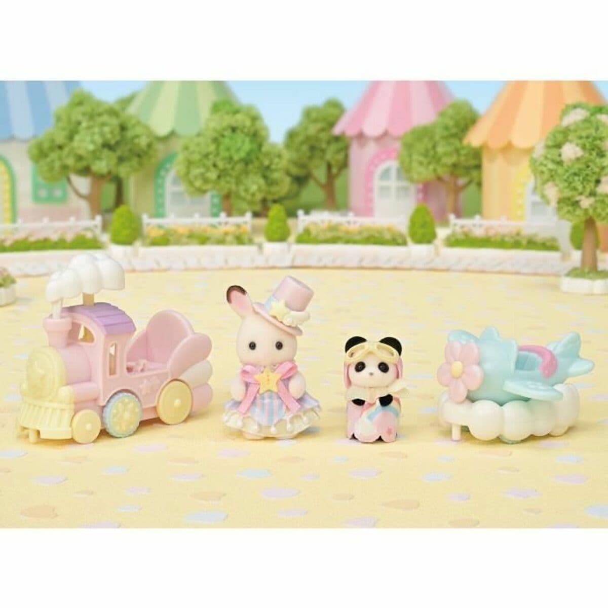 Playset Sylvanian Families Amusement Park Ride - Plane & Train Multicolour - Image 2