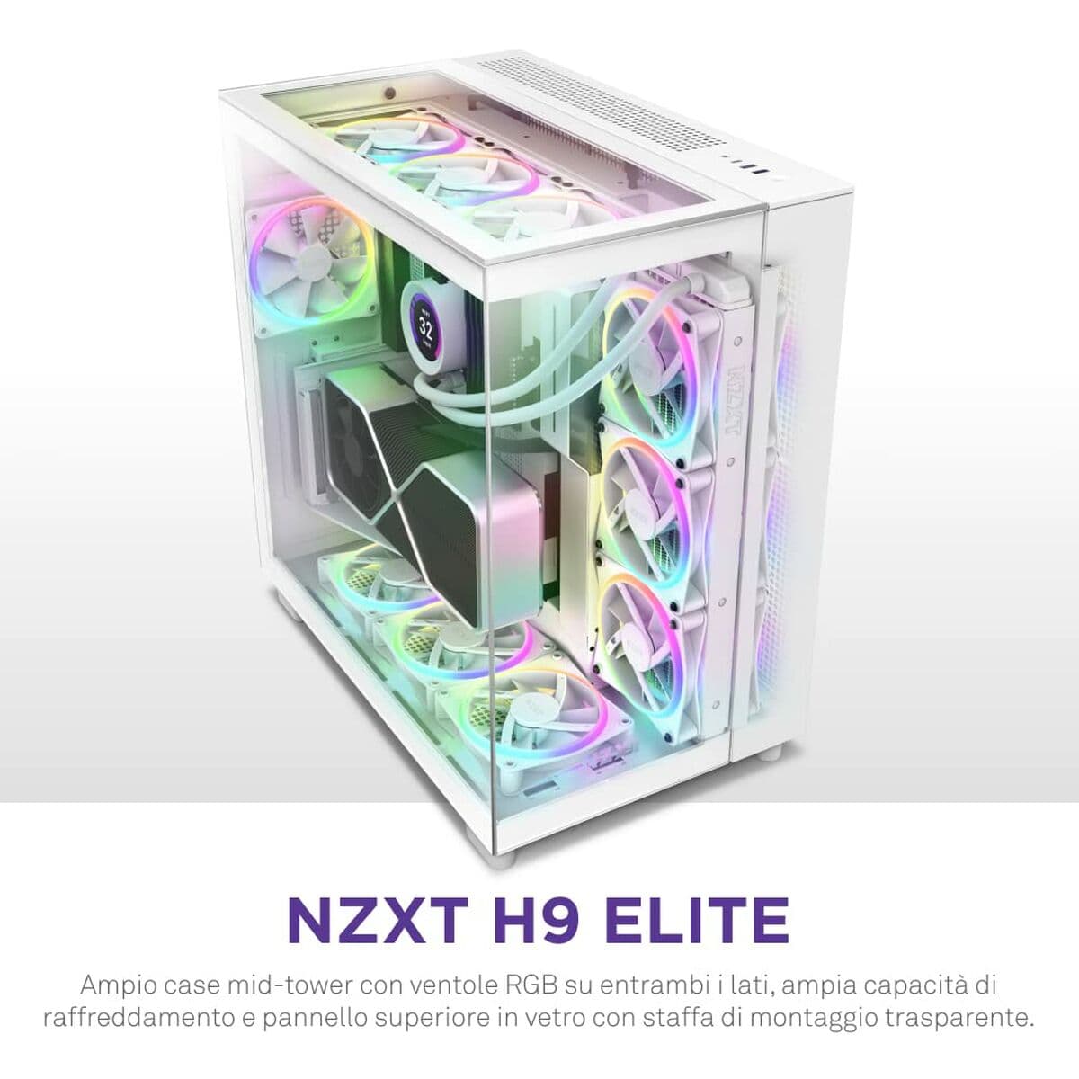 Unitate Semi-tower ATX NZXT CM-H91EW-01 Alb - Image 11