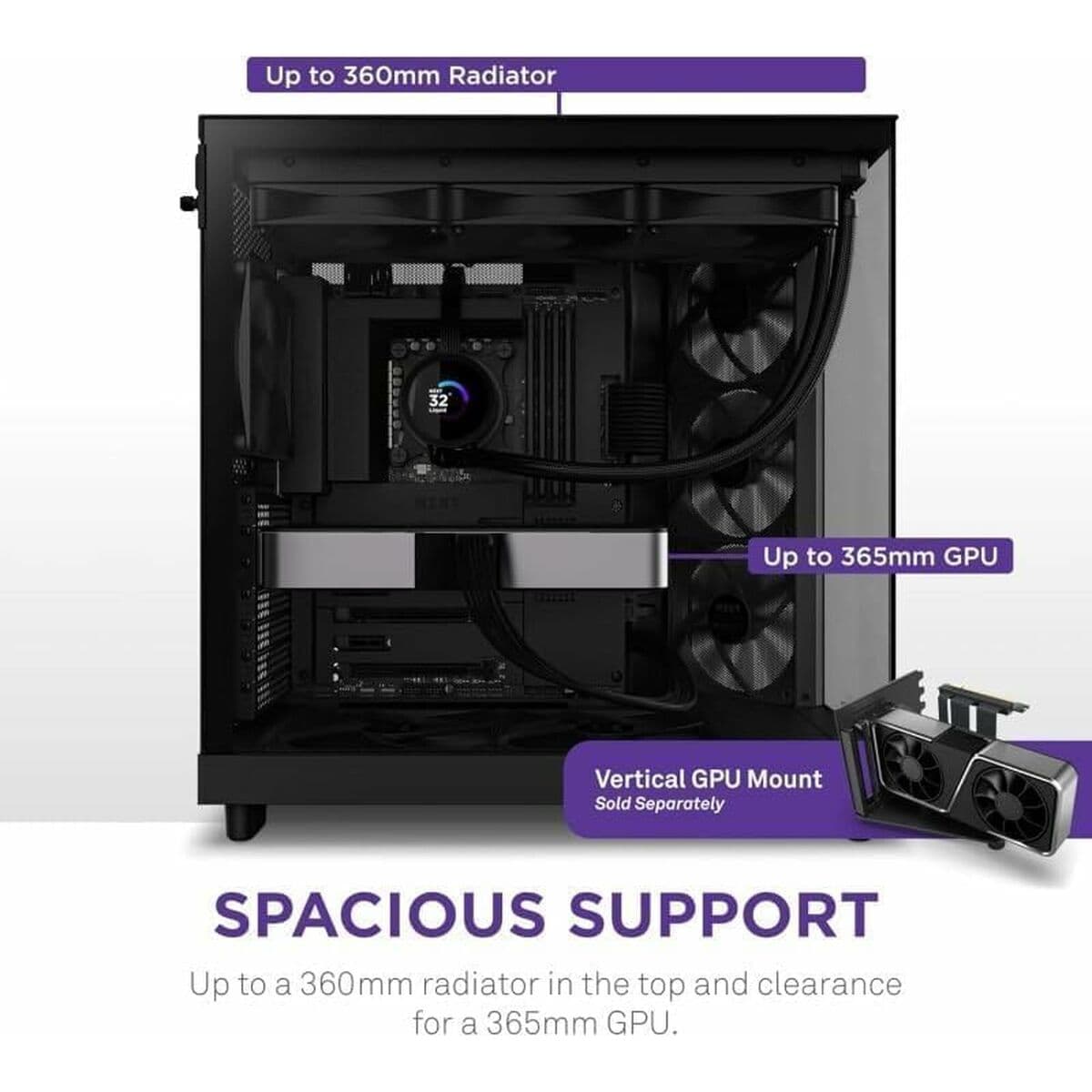 Caja Semitorre ATX NZXT CC-H61FB-01 Negro - Image 29