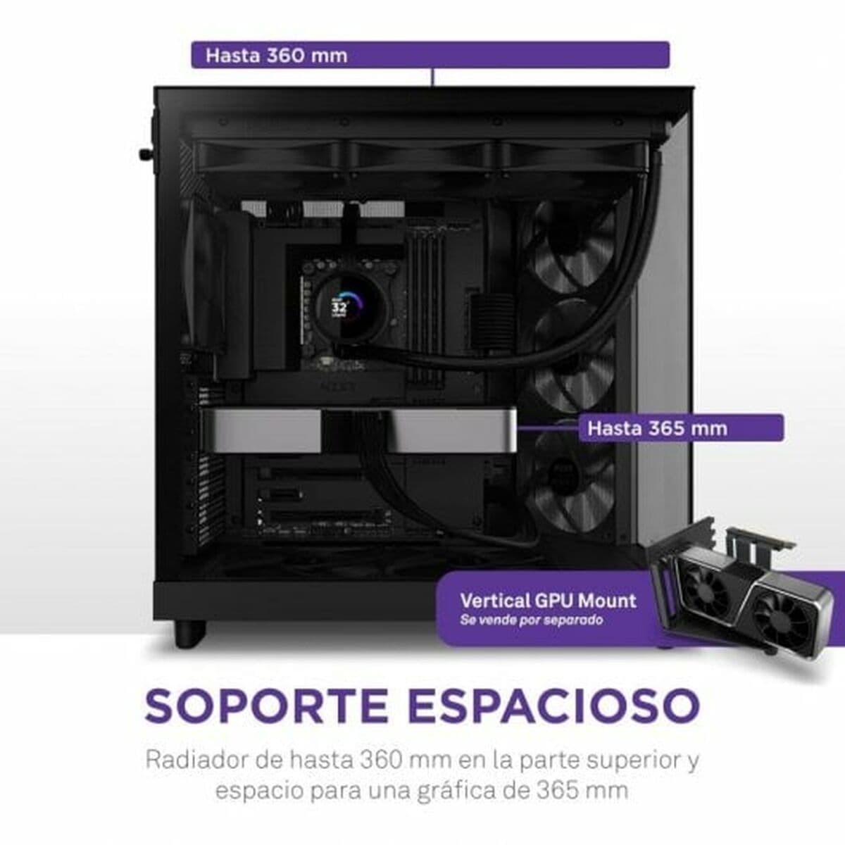 Caja Semitorre ATX NZXT CC-H61FB-01 Negro - Image 38