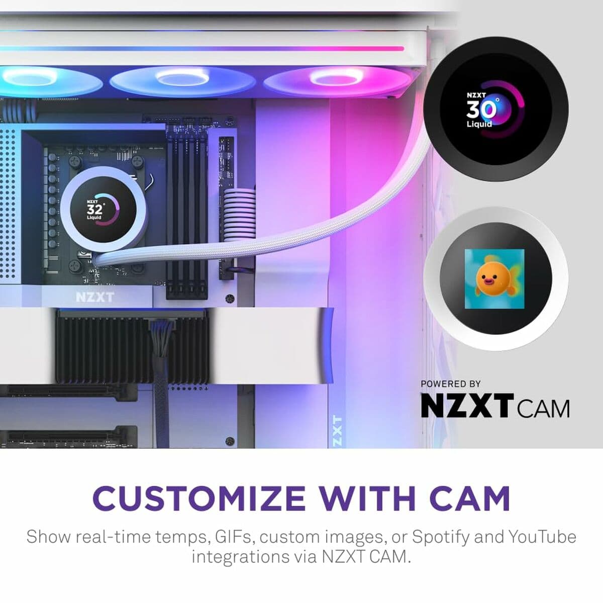 Kit de Refrigeración Líquida NZXT RL-KR360-W2 Kraken Plus 360 RGB - Image 11