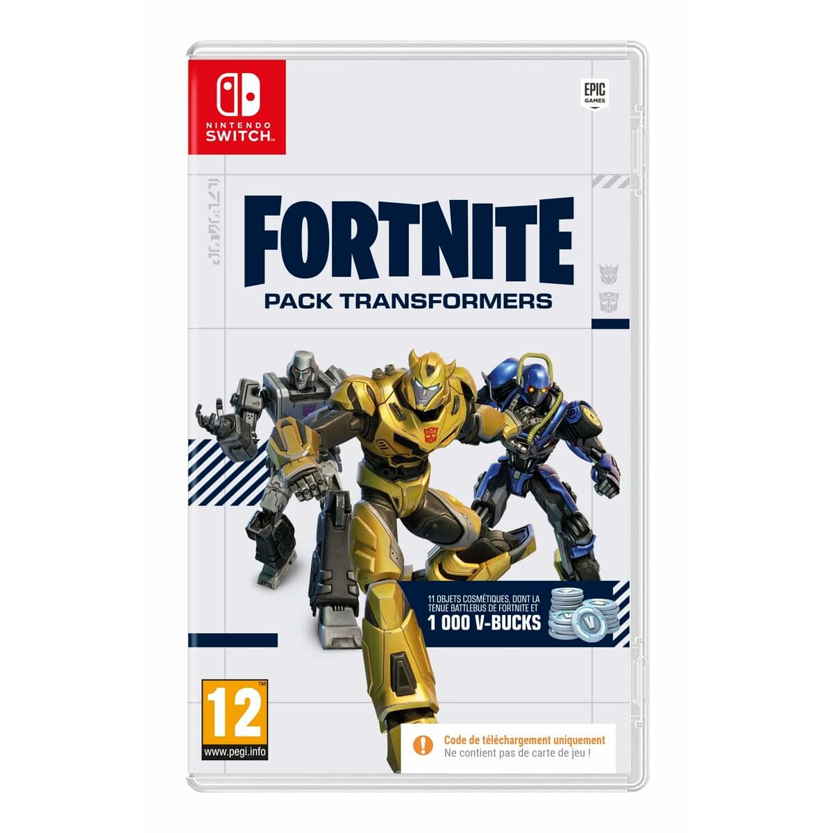 Joc video pentru Switch Fortnite Pack Transformers (FR) Cod de descărcare