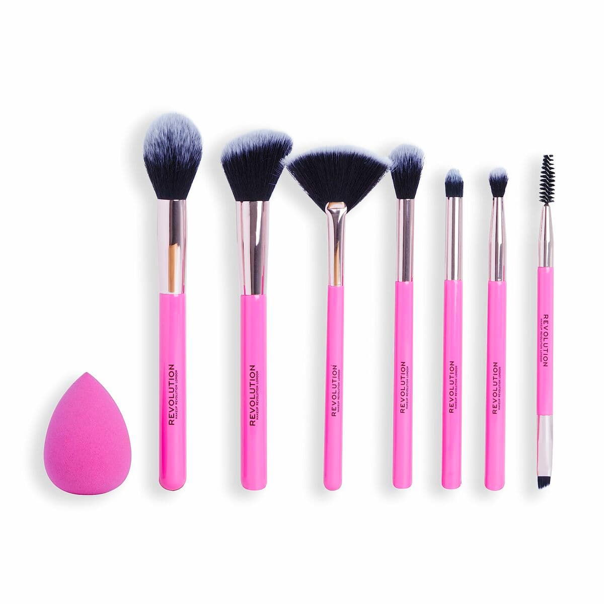 Set de Brochas de Maquillaje Revolution Make Up The Brush Edit Rosa 8 Piezas - Image 2