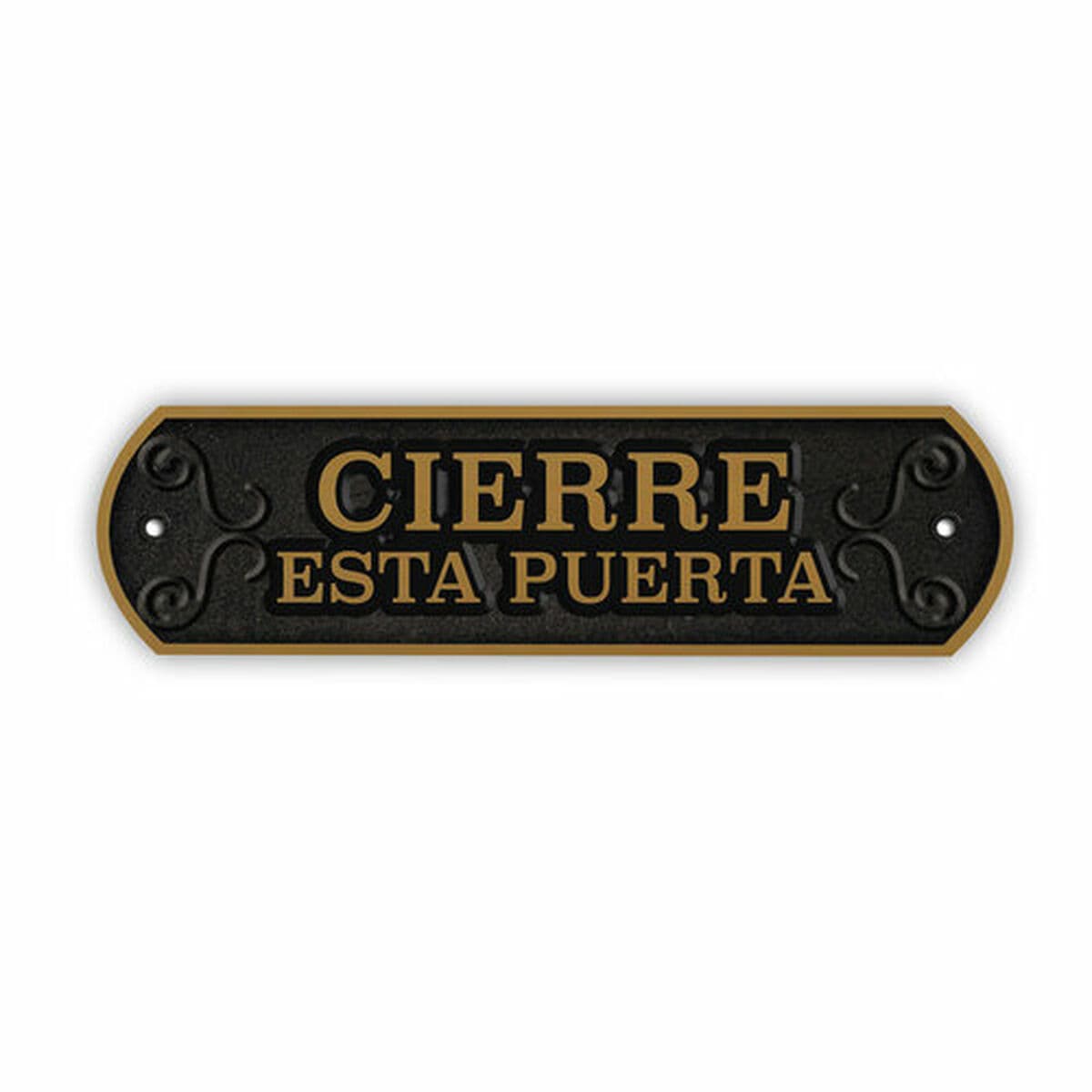 Placa Magnet & Steel Cierre esta puerta 24 x 7,2 cm - Image 2