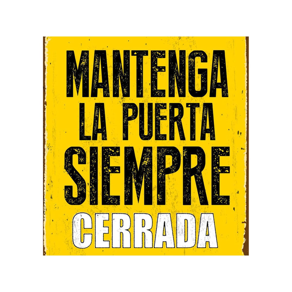 Lenta Magnet & Steel Mantenga la Puerta Siempre Cerrada 14,8 x 21 cm - Image 2