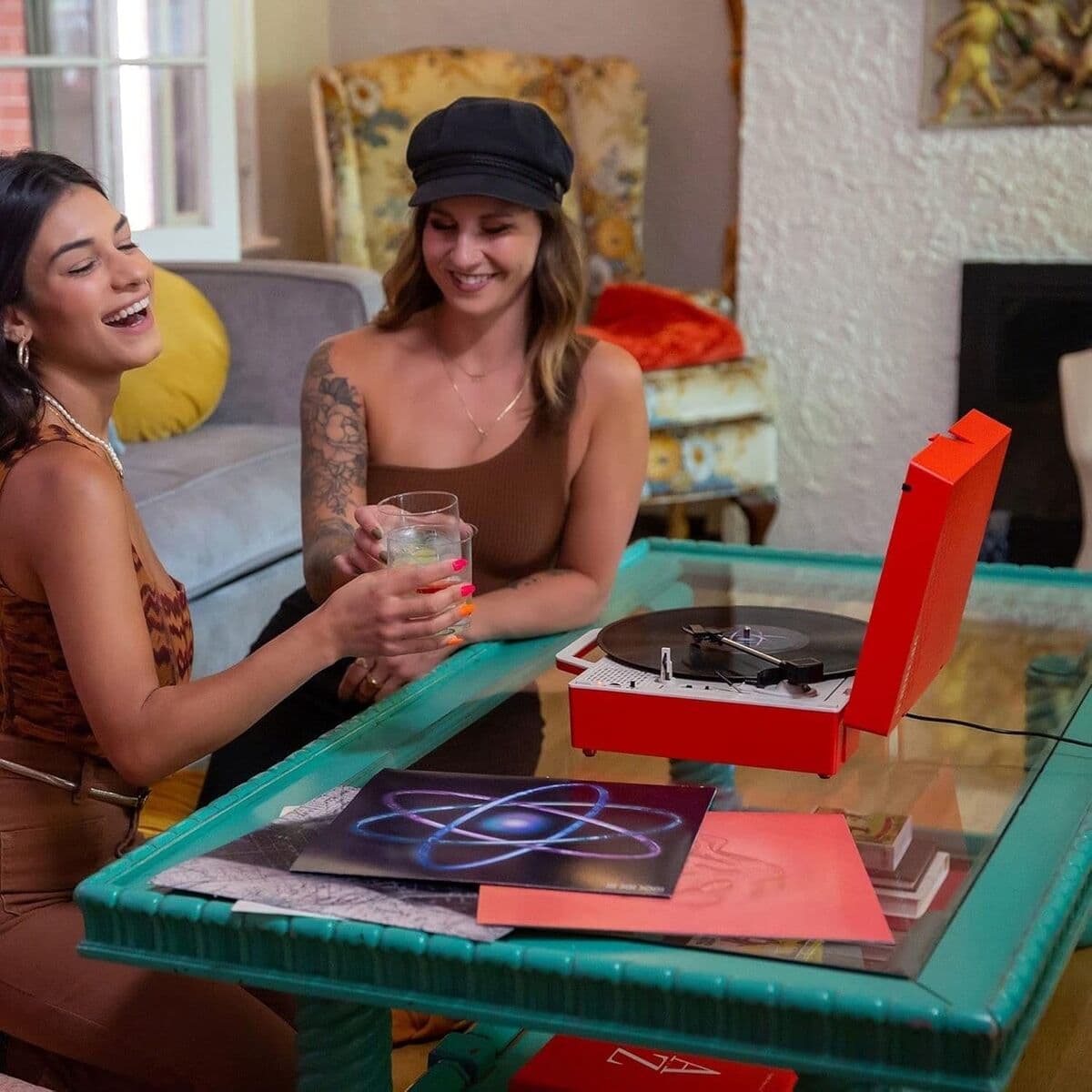 Patefonas Victrola Re-Spin Raudona - Image 14