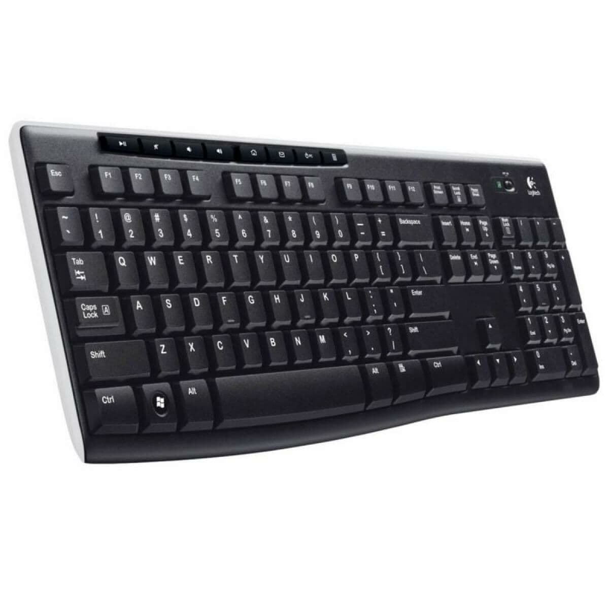 Belaidė klaviatūra Logitech K270 Juoda Ispaniška Qwerty 2.4 GHz - Image 8