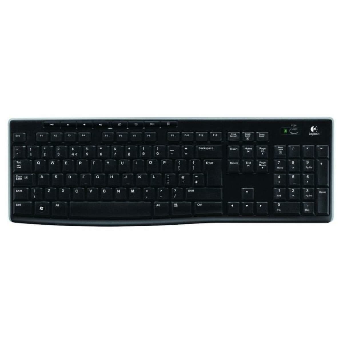 Belaidė klaviatūra Logitech K270 Juoda Ispaniška Qwerty 2.4 GHz - Image 9
