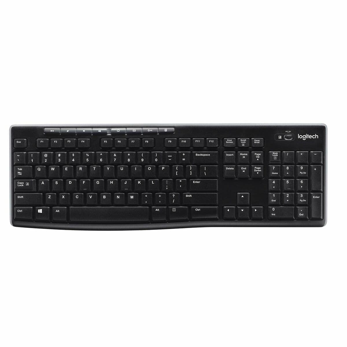 Belaidė klaviatūra Logitech K270 Juoda Ispaniška Qwerty 2.4 GHz - Image 2