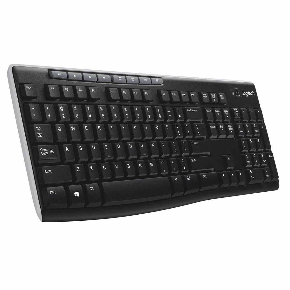 Belaidė klaviatūra Logitech K270 Juoda Ispaniška Qwerty 2.4 GHz - Image 3