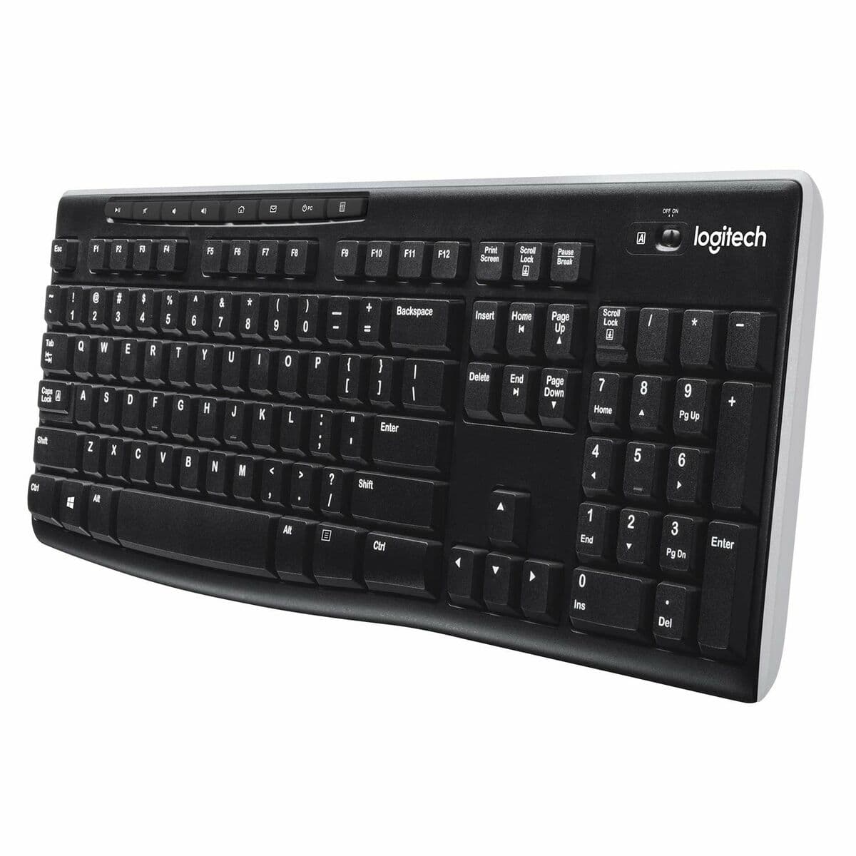 Belaidė klaviatūra Logitech K270 Juoda Ispaniška Qwerty 2.4 GHz - Image 5