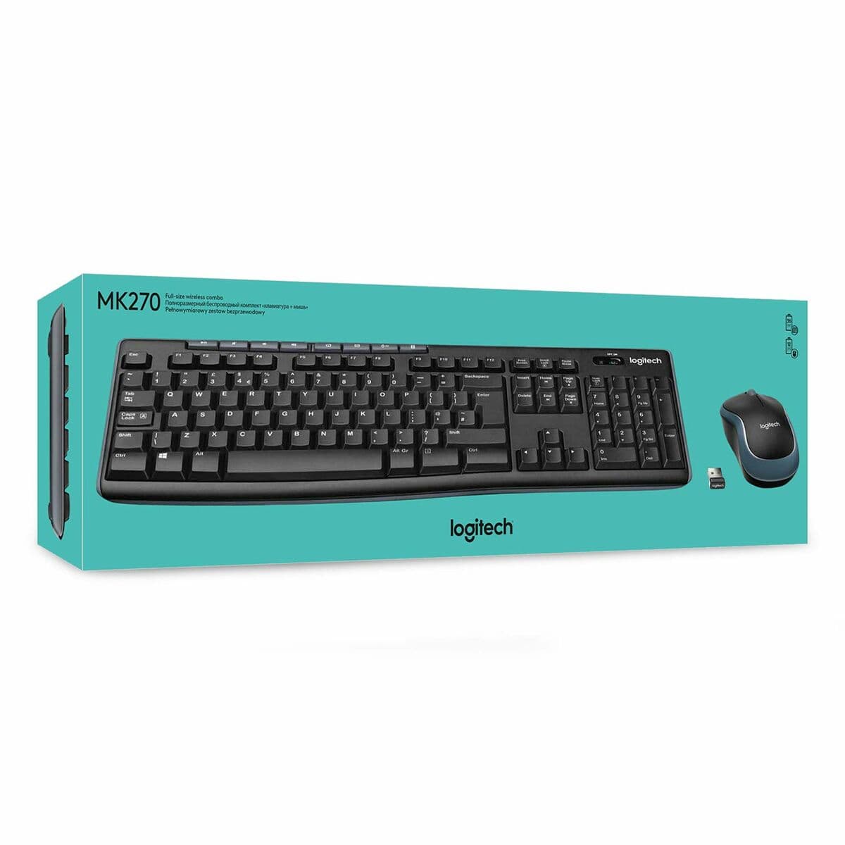 Belaidė klaviatūra Logitech K270 Juoda Ispaniška Qwerty 2.4 GHz - Image 7