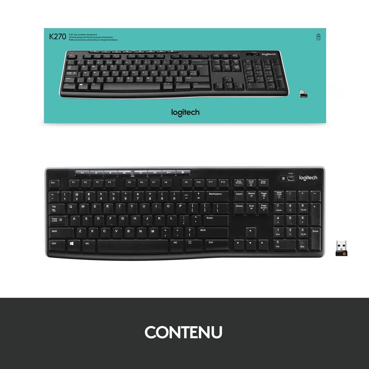 clavier et souris Logitech 920-003748 Noir Français AZERTY - Image 20