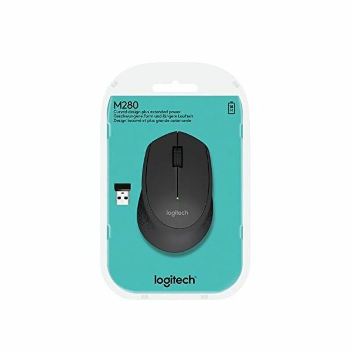 Mouse Fără Fir Optic Logitech M280 Negru 1000 dpi - Image 10