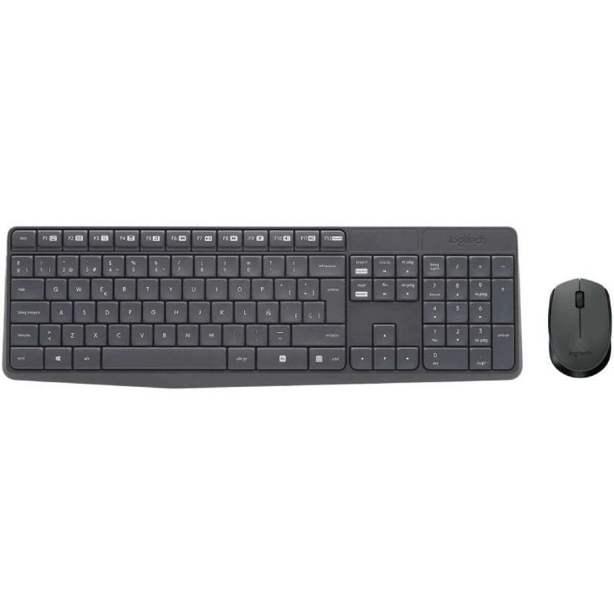 Teclado y Ratón Inalámbrico Logitech 920-007919 Negro Gris Qwerty Español - Image 5