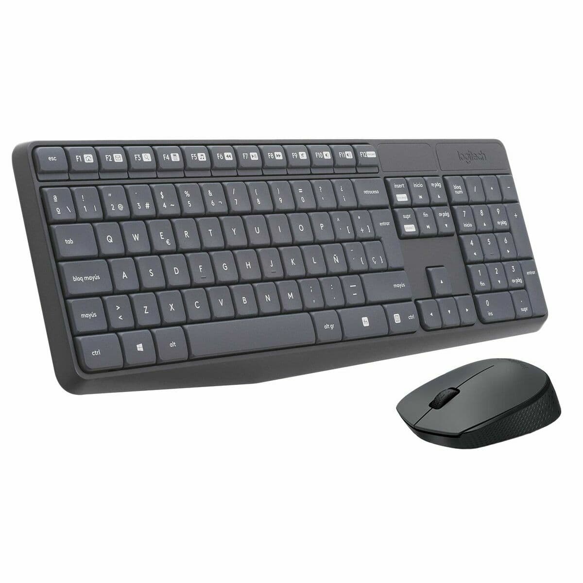 Teclado y Ratón Inalámbrico Logitech 920-007919 Negro Gris Qwerty Español - Image 3