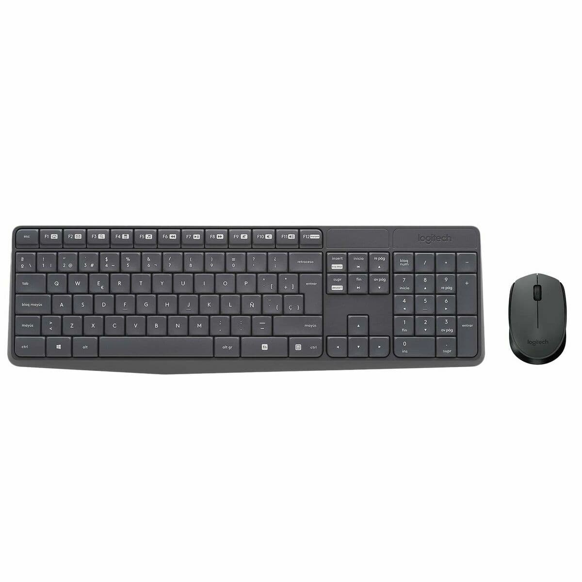 Teclado y Ratón Inalámbrico Logitech 920-007919 Negro Gris Qwerty Español - Image 4
