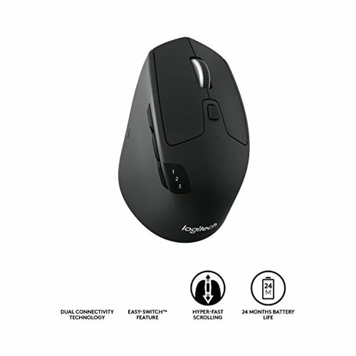 Souris Optique Sans Fil Logitech M720 Bleu Noir 1000 dpi - Image 13