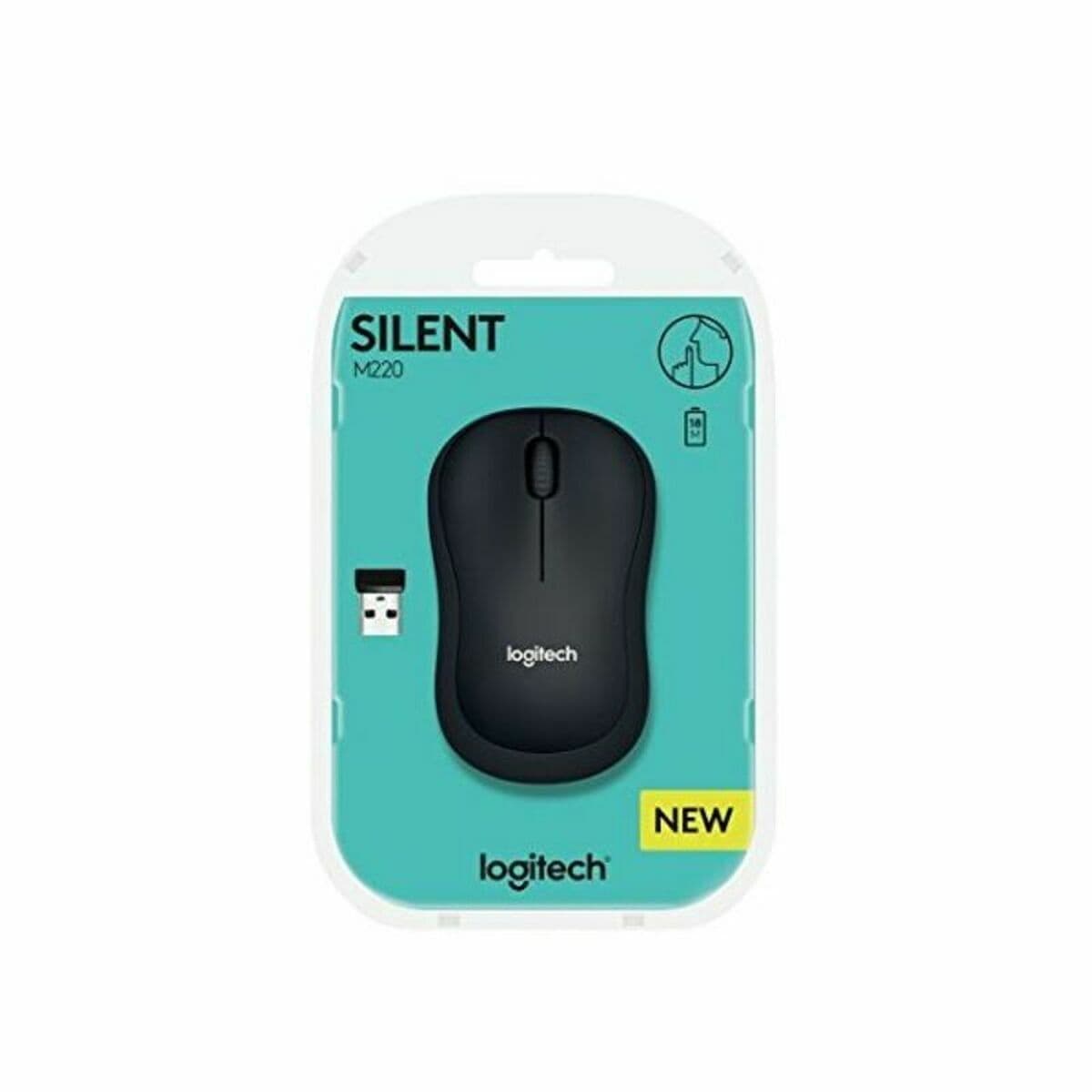 Ratón Inalámbrico Óptico Logitech Silent M220 Silent Gris 1000 dpi - Image 16