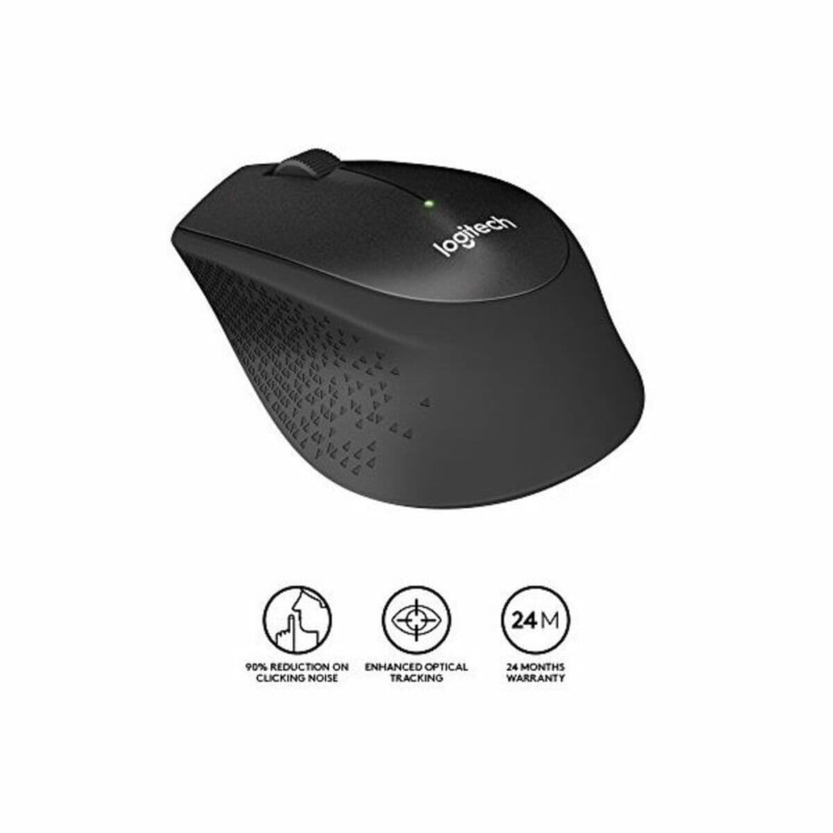 Optisk trådløs mus Logitech Silent Plus M330 SILENT PLUS Must 1000 dpi - Image 4