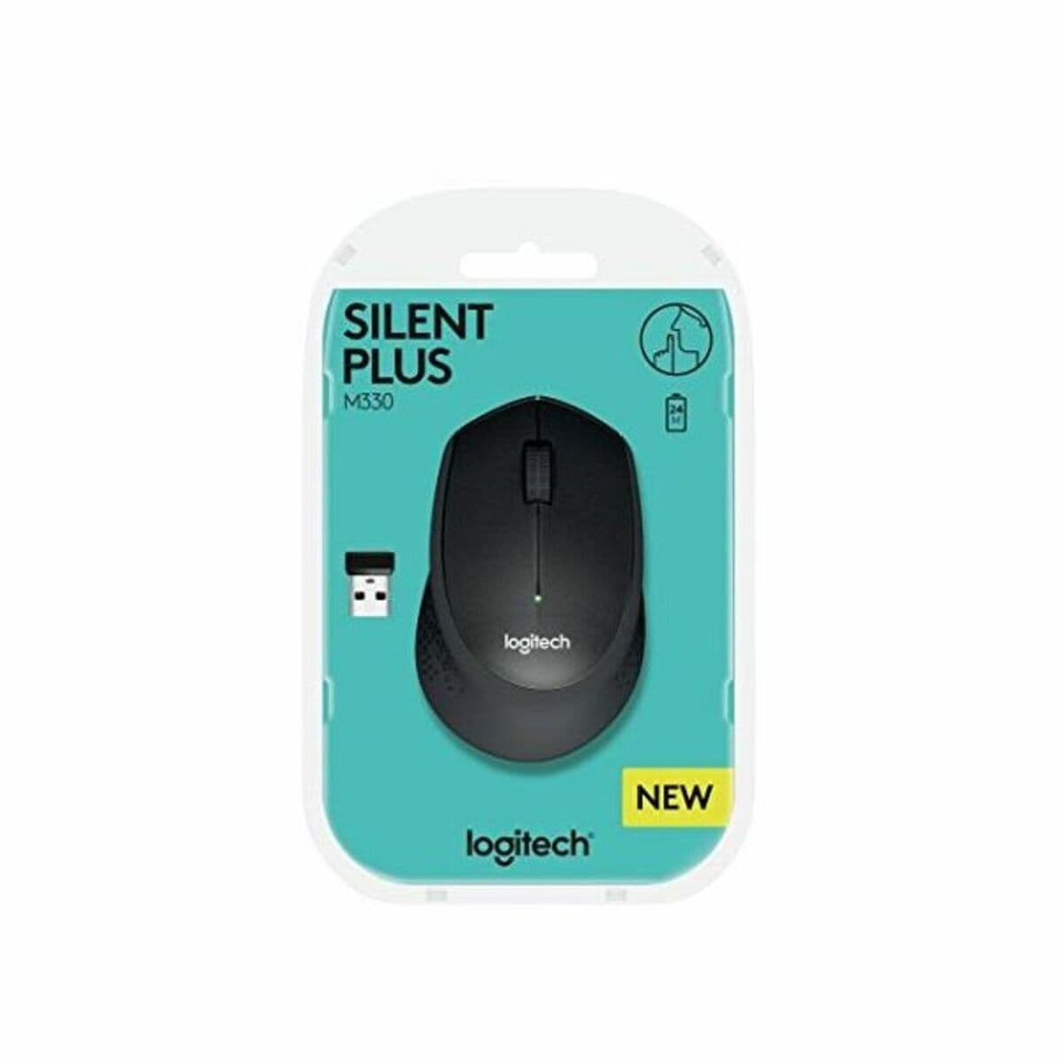 Optisk trådløs mus Logitech Silent Plus M330 SILENT PLUS Must 1000 dpi - Image 6