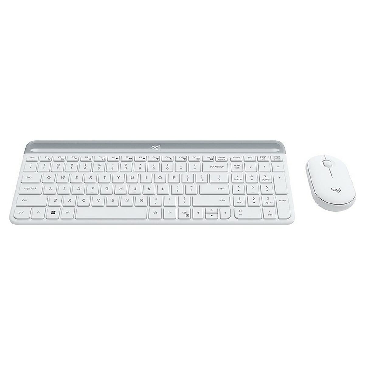 clavier et souris Logitech  MK470 Blanc Français AZERTY - Image 2