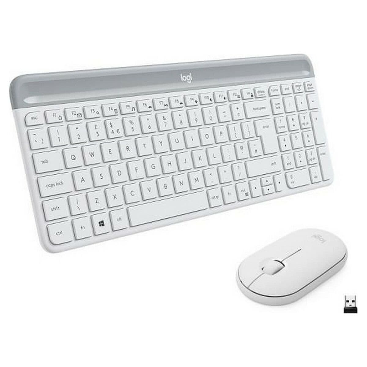 clavier et souris Logitech  MK470 Blanc Français AZERTY - Image 6