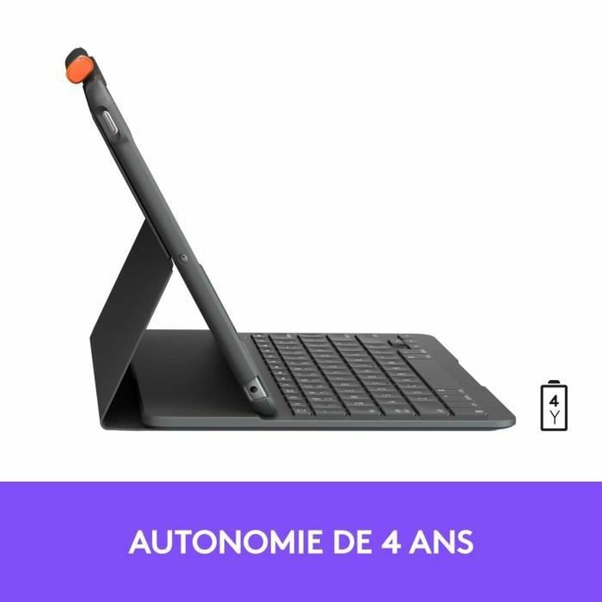 Planšetės dėklas Logitech Slim Folio Grafito AZERTY - Image 4