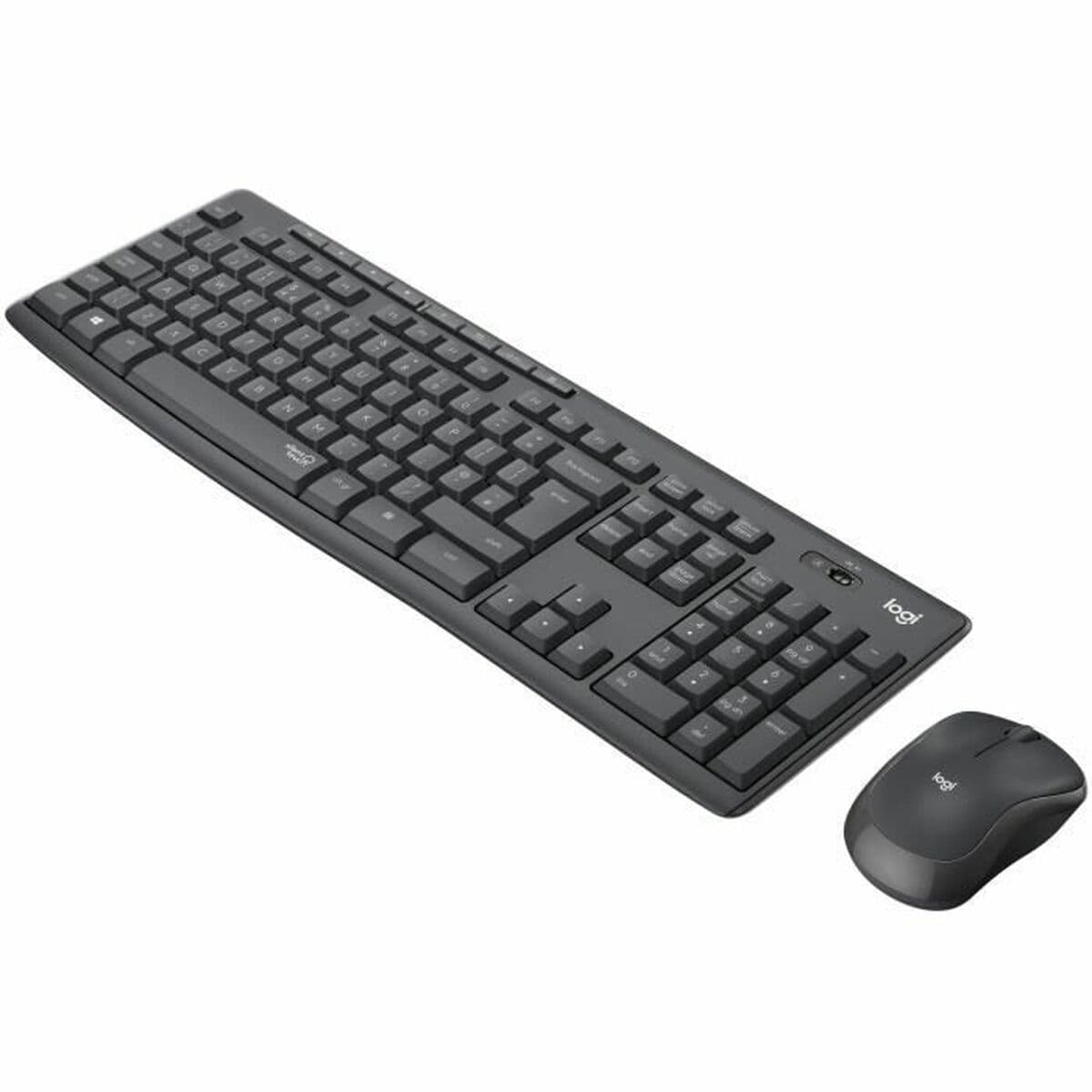Tastatură și Mouse Fără Fir Logitech MK295 Franceză Negru Gri AZERTY - Image 2