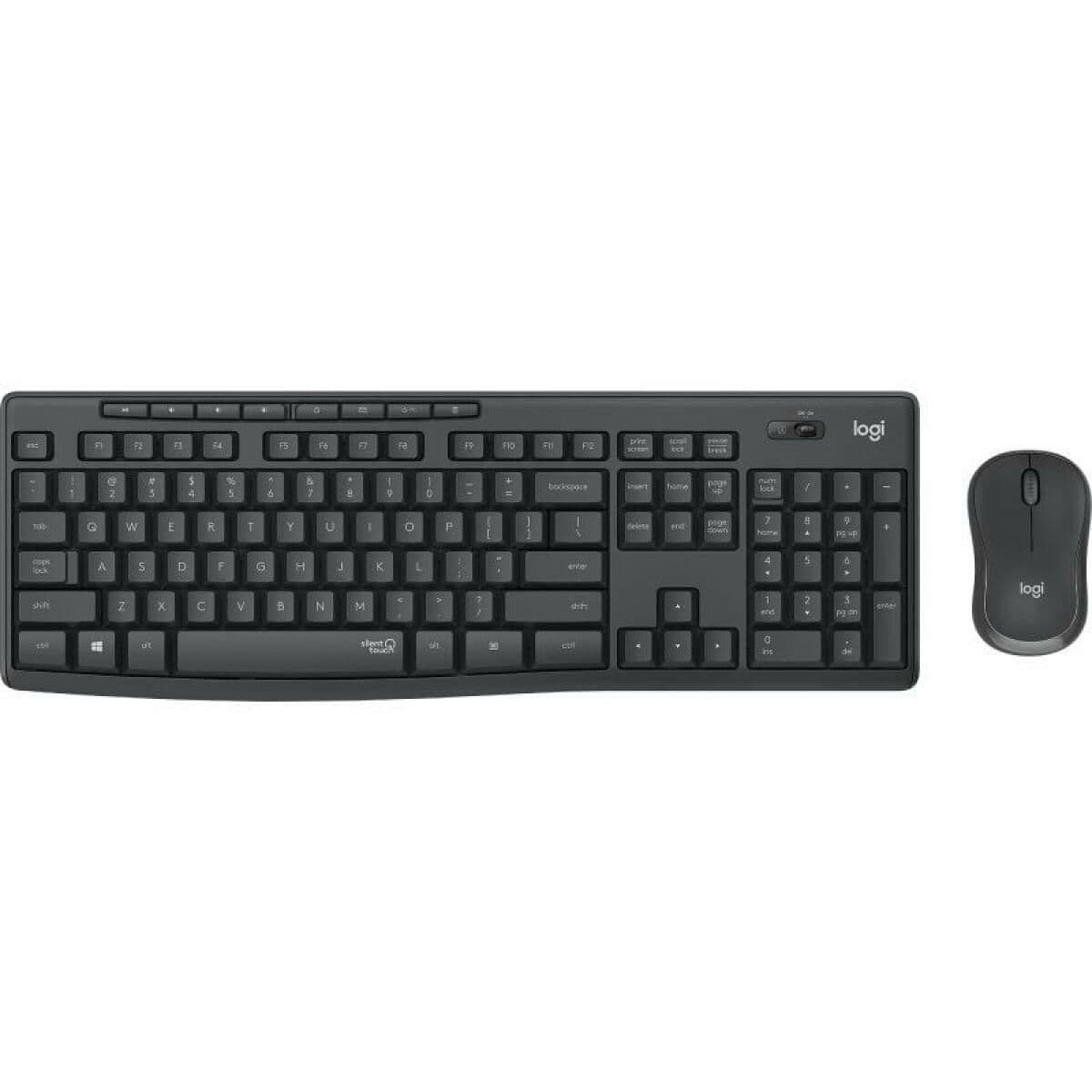 Teclado y Ratón Inalámbrico Logitech MK295 Gris Qwerty Español