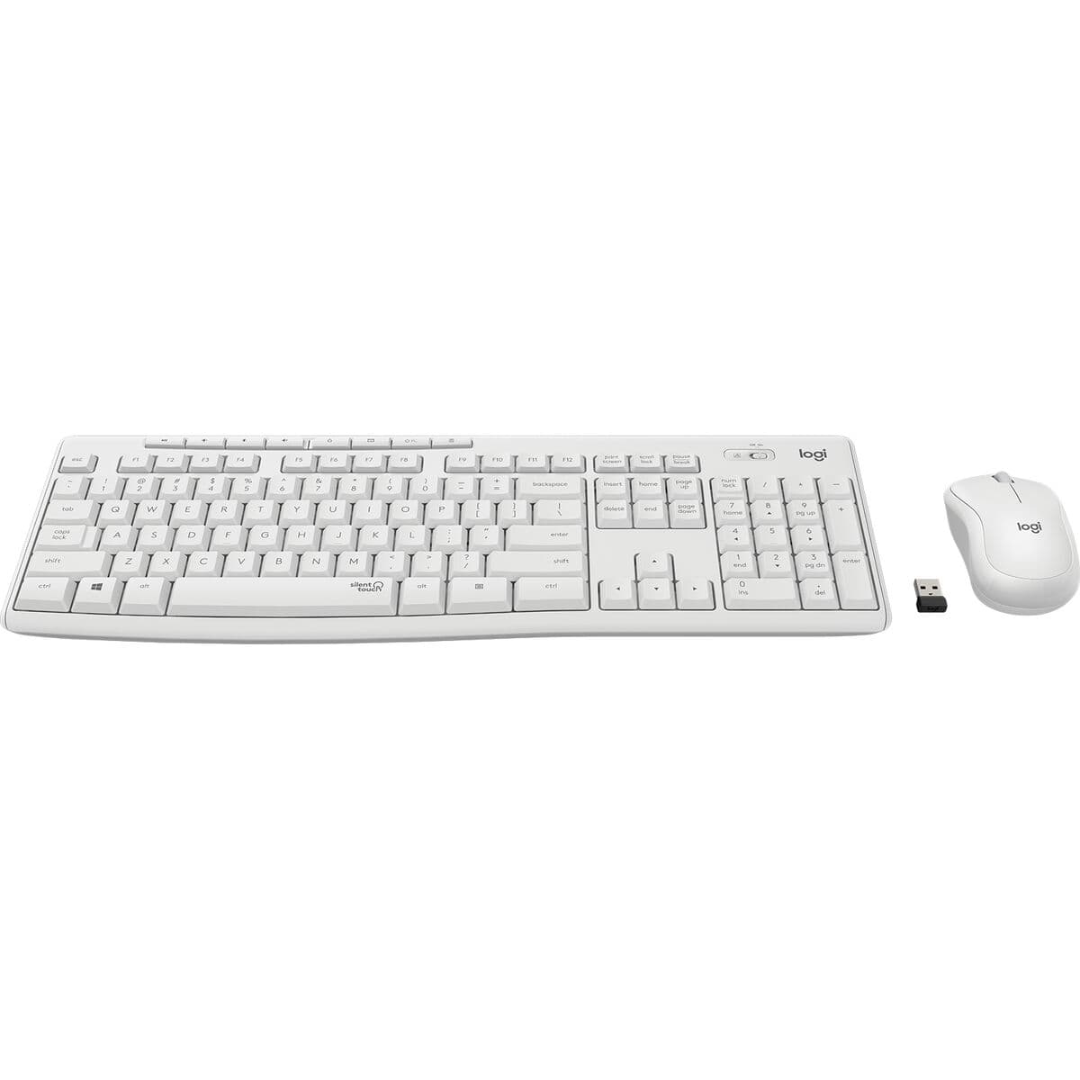 Clavier et souris sans fil Logitech MK295 Blanc Français AZERTY - Image 2