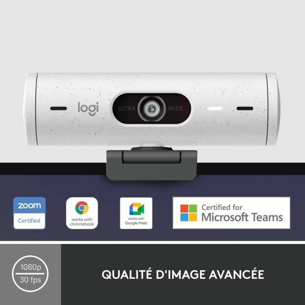 Webcam Logitech Brio 500 HD Blanc - Image 2