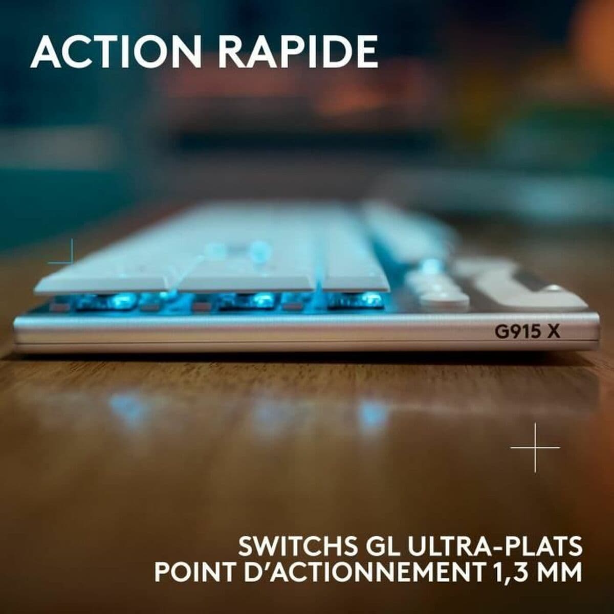 Drahtlose Tastatur Logitech G915 X Weiß AZERTY - Image 3