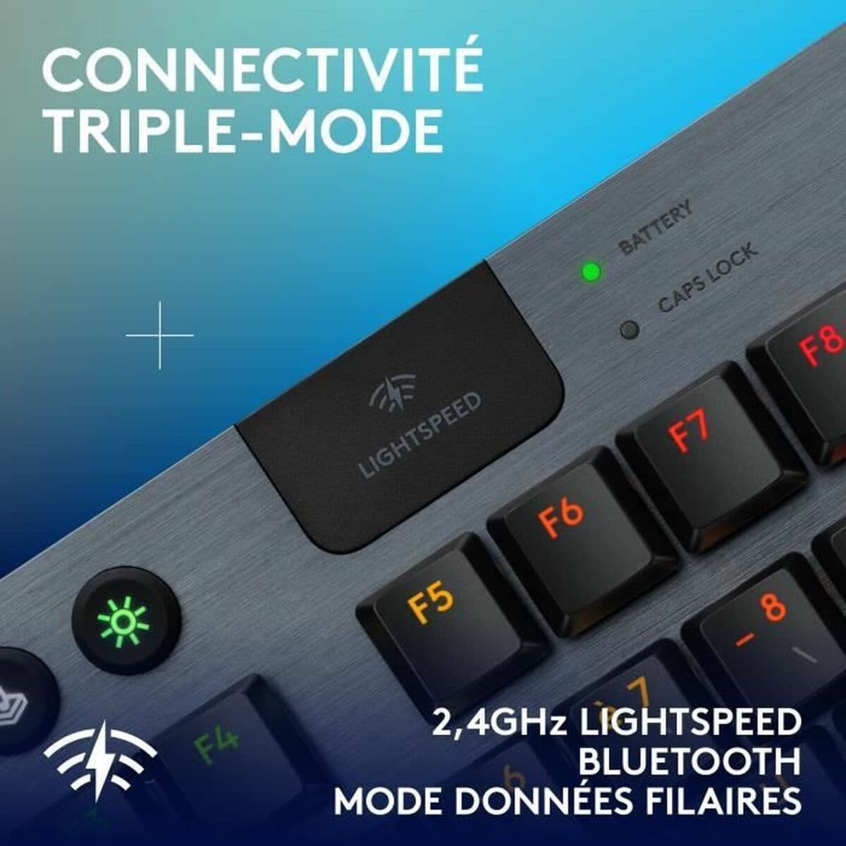 Drahtlose Tastatur Logitech G915 TKL X Schwarz AZERTY - Image 5