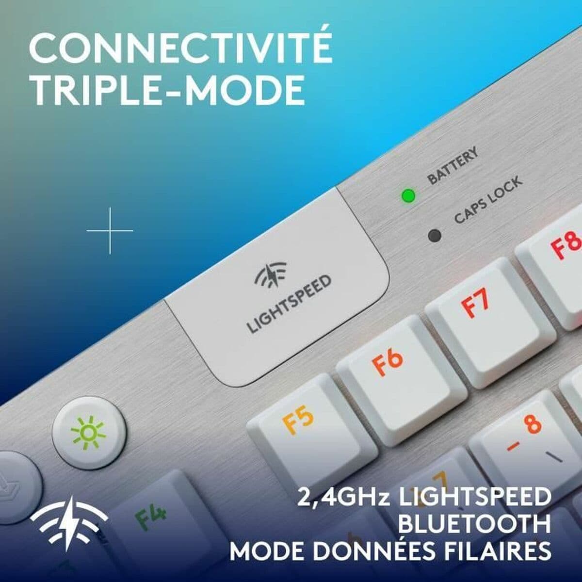 Tastatur Logitech G915 X Weiß Französisch AZERTY - Image 5