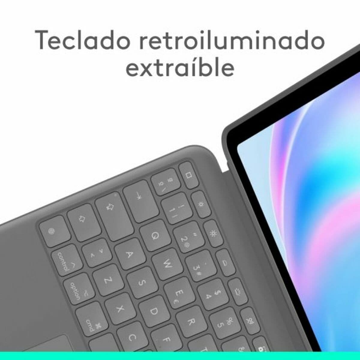 Housse pour Tablette Logitech 920-012614 Gris Espagnol Qwerty - Image 3