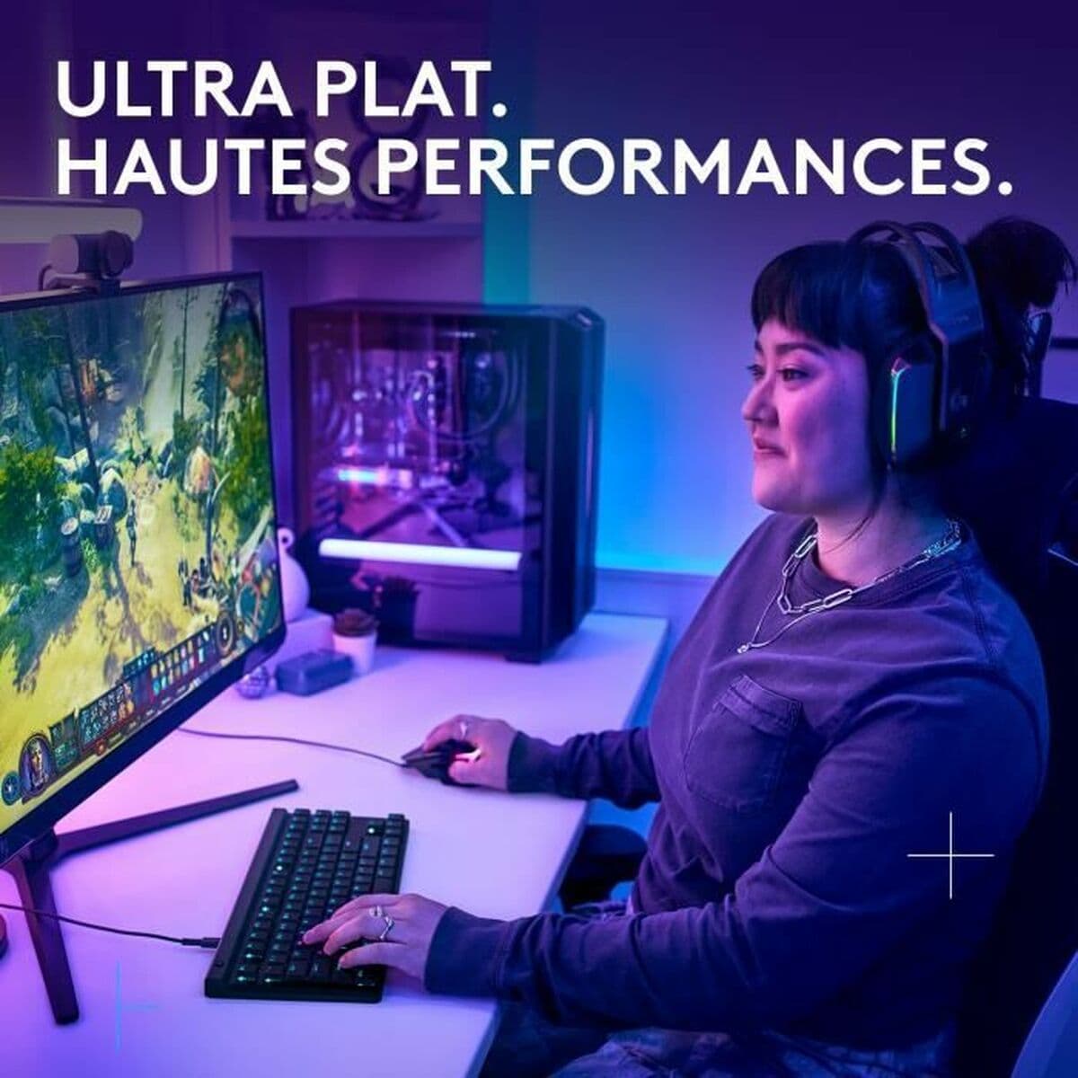 Tangentbord Logitech G515 TKL Svart AZERTY - Image 2