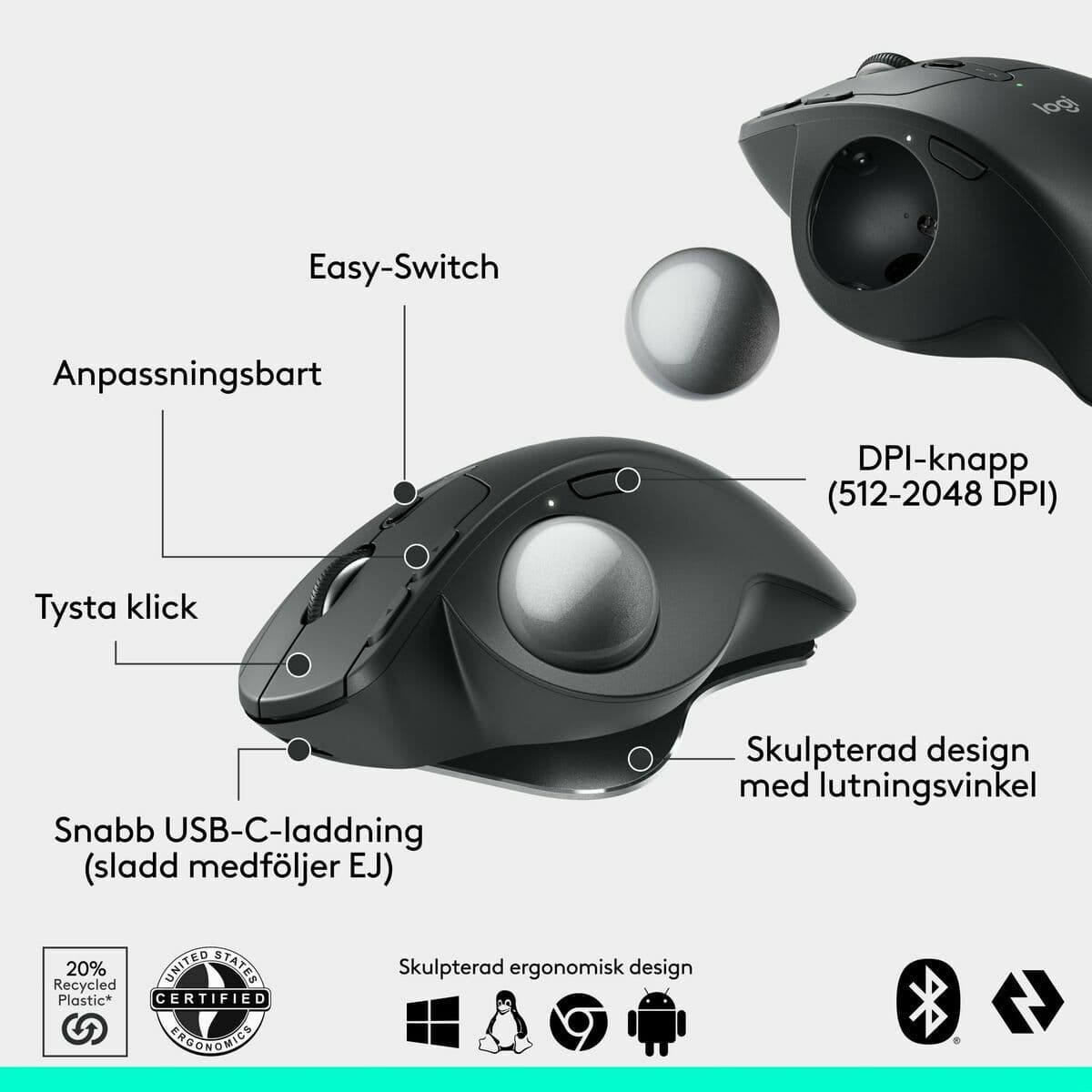 Souris Logitech 910-007260 Graphite Acier - Image 21