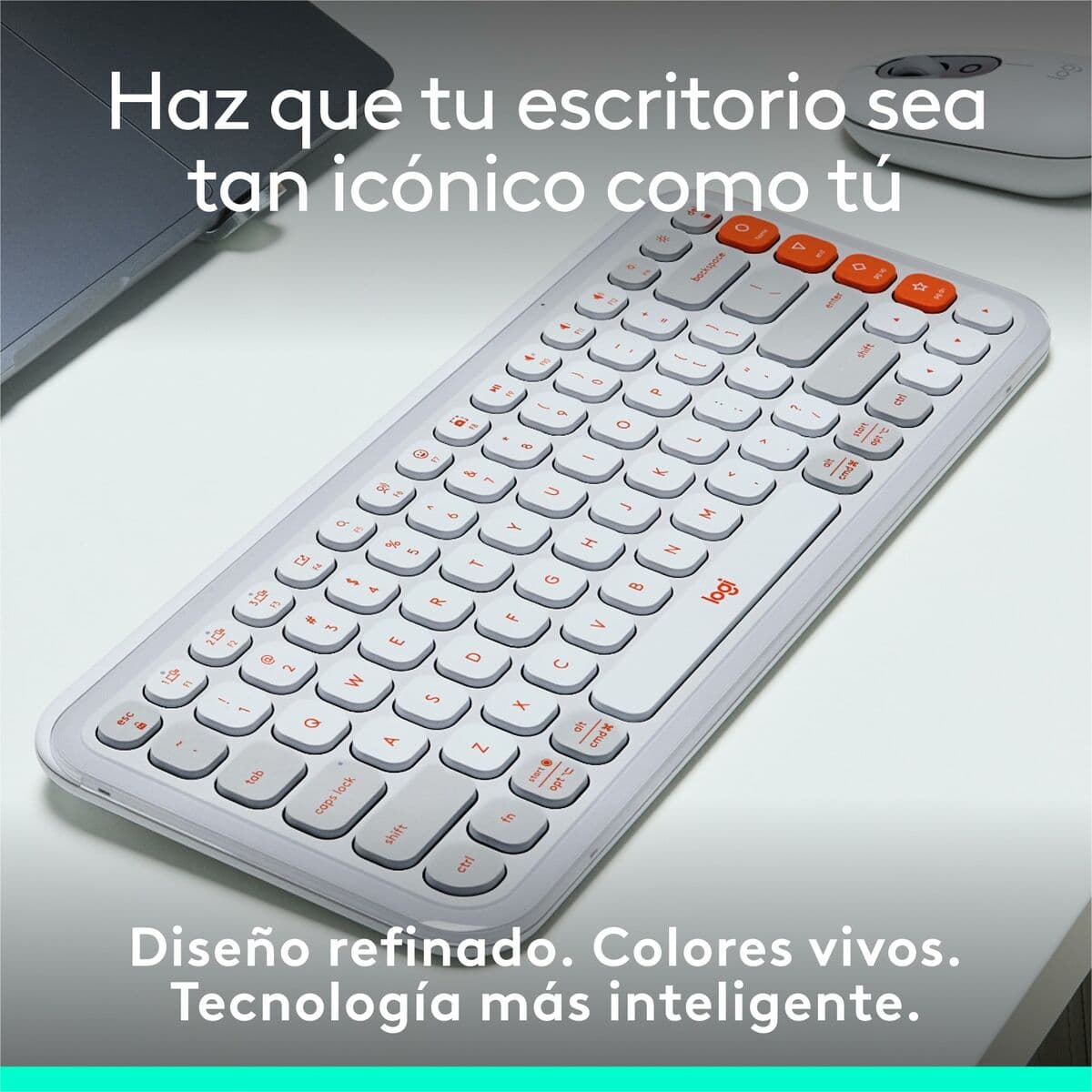 Clavier Logitech 920-013069 Blanc Orange - Image 22