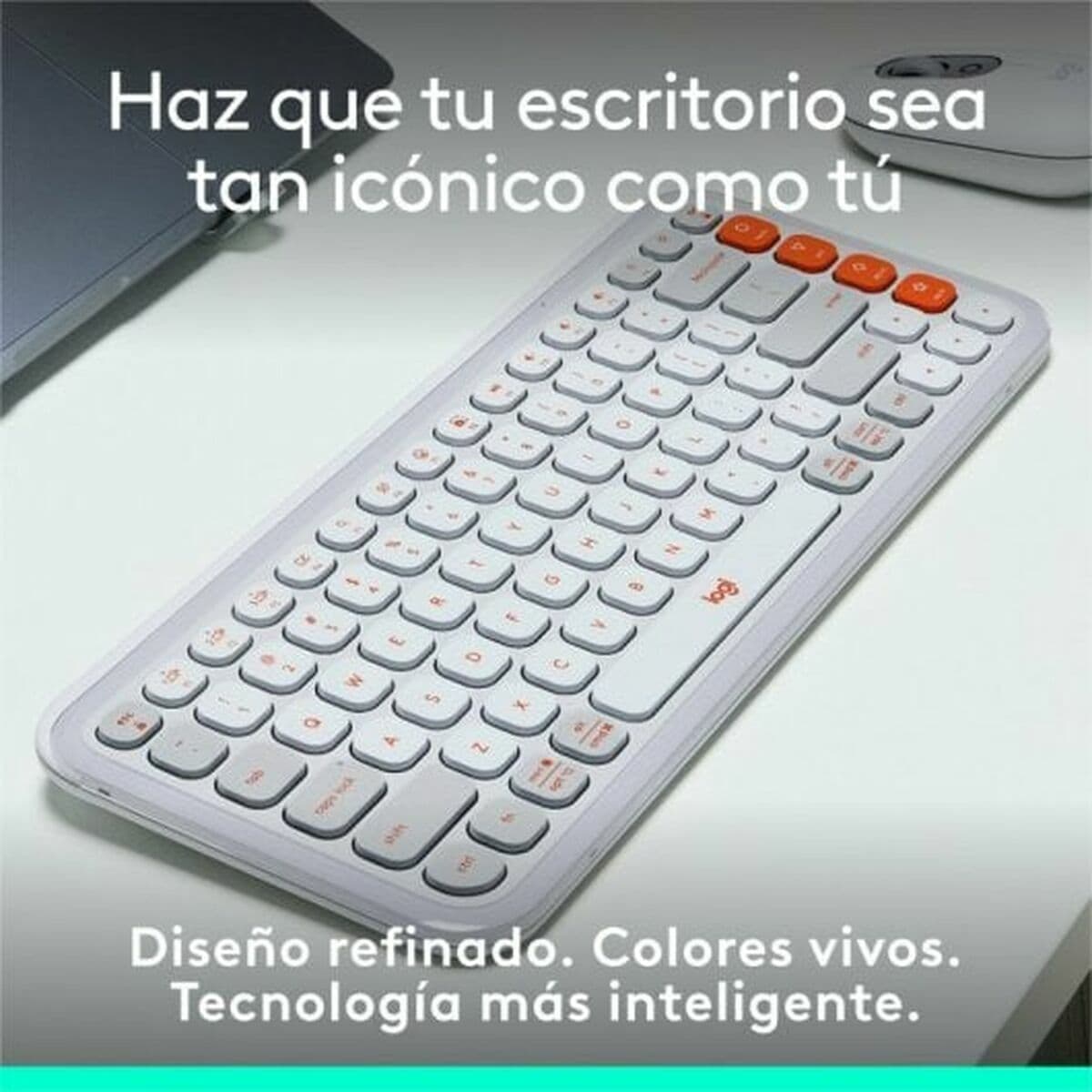 Clavier Logitech 920-013069 Blanc Orange - Image 11