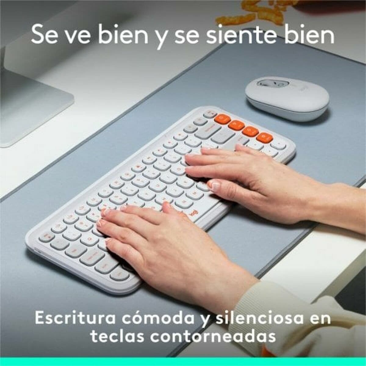 Clavier Logitech 920-013069 Blanc Orange - Image 12