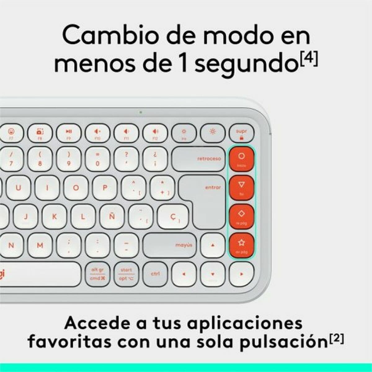 Clavier Logitech 920-013069 Blanc Orange - Image 14